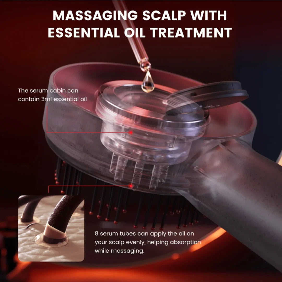 3 in 1 Red light therapy Scalp massager